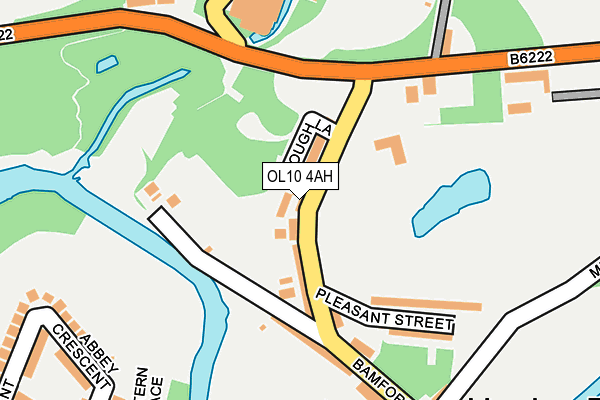 OL10 4AH map - OS OpenMap – Local (Ordnance Survey)