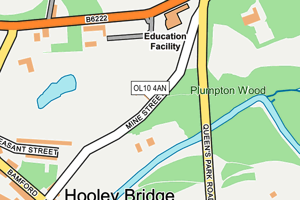 OL10 4AN map - OS OpenMap – Local (Ordnance Survey)