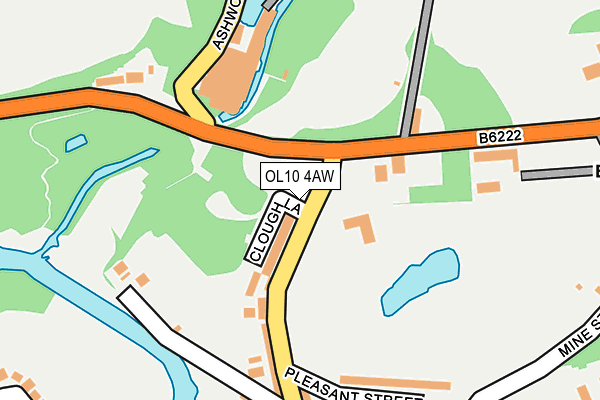 OL10 4AW map - OS OpenMap – Local (Ordnance Survey)
