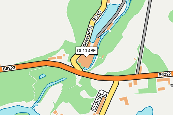 OL10 4BE map - OS OpenMap – Local (Ordnance Survey)