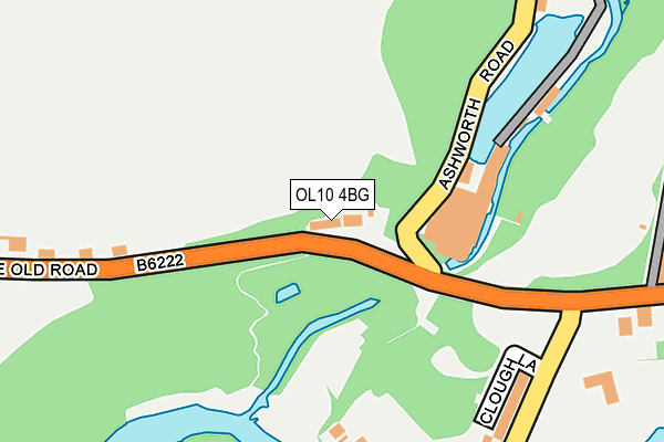 OL10 4BG map - OS OpenMap – Local (Ordnance Survey)