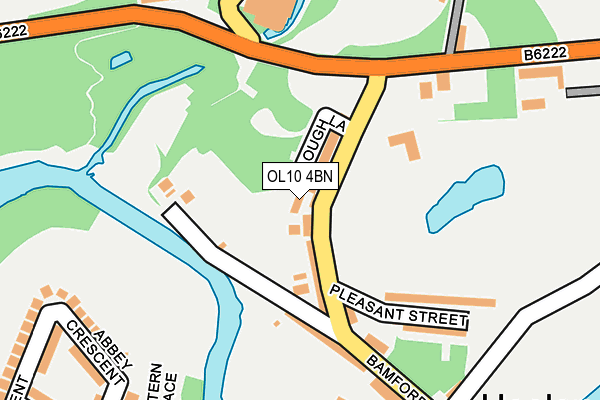 OL10 4BN map - OS OpenMap – Local (Ordnance Survey)