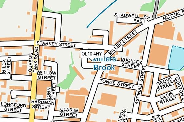 OL10 4HY map - OS OpenMap – Local (Ordnance Survey)