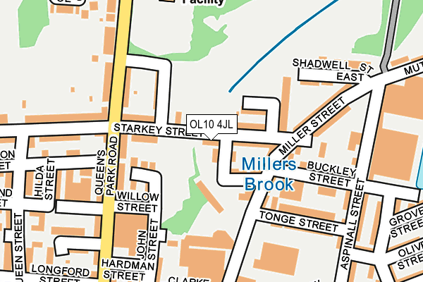 OL10 4JL map - OS OpenMap – Local (Ordnance Survey)