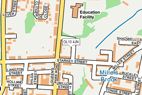 OL10 4JN map - OS OpenMap – Local (Ordnance Survey)