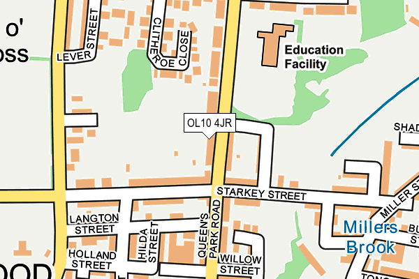 OL10 4JR map - OS OpenMap – Local (Ordnance Survey)