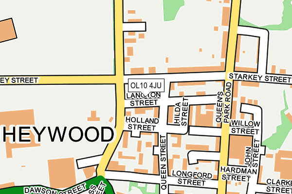 OL10 4JU map - OS OpenMap – Local (Ordnance Survey)