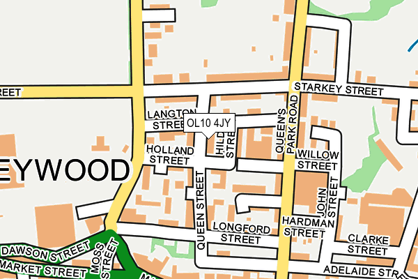 OL10 4JY map - OS OpenMap – Local (Ordnance Survey)