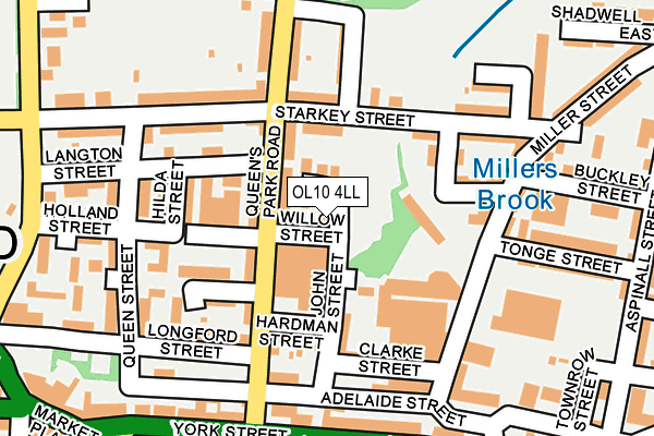 OL10 4LL map - OS OpenMap – Local (Ordnance Survey)