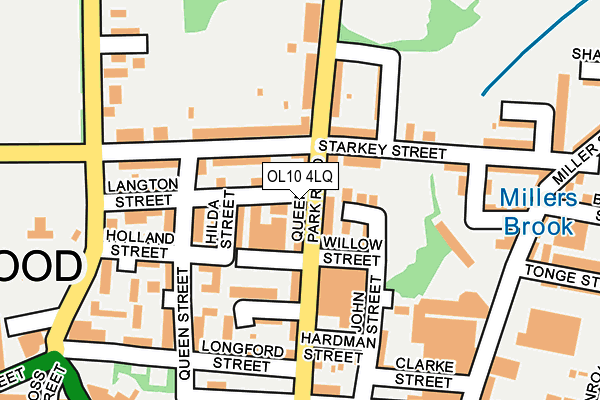 OL10 4LQ map - OS OpenMap – Local (Ordnance Survey)