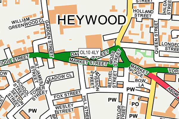 Map of TGI VAPOURS (HEYWOOD) LIMITED at local scale