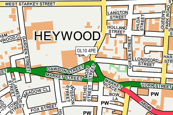 OL10 4PE map - OS OpenMap – Local (Ordnance Survey)