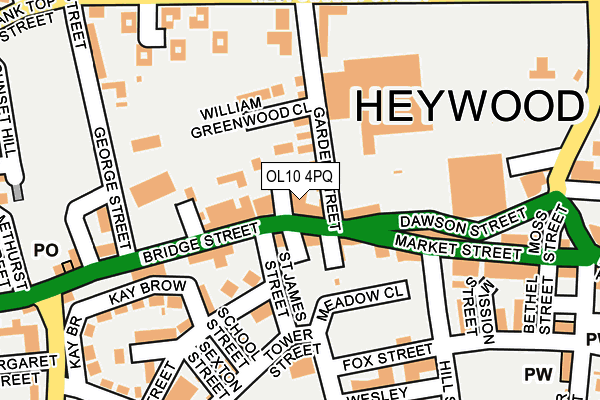 Map of HEDLEYSBROS LTD at local scale