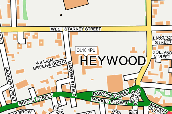 OL10 4PU map - OS OpenMap – Local (Ordnance Survey)