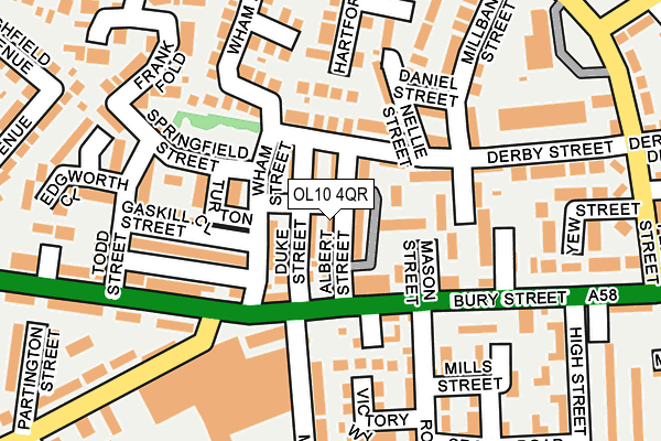 OL10 4QR map - OS OpenMap – Local (Ordnance Survey)