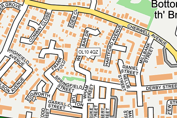 OL10 4QZ map - OS OpenMap – Local (Ordnance Survey)