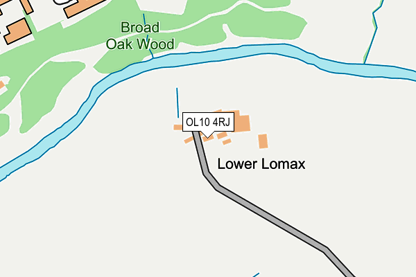 OL10 4RJ map - OS OpenMap – Local (Ordnance Survey)