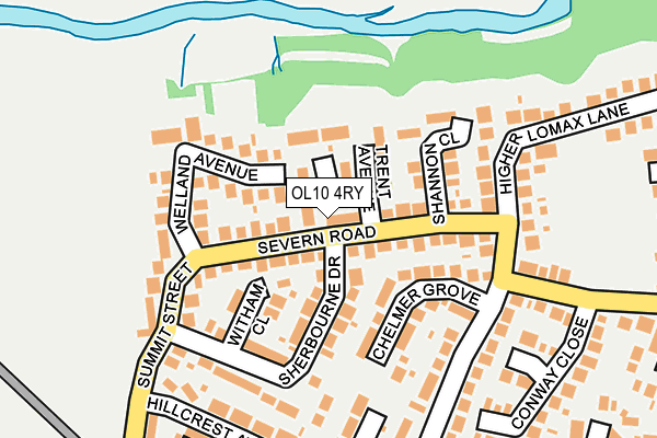 OL10 4RY map - OS OpenMap – Local (Ordnance Survey)