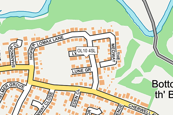 OL10 4SL map - OS OpenMap – Local (Ordnance Survey)