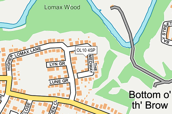 OL10 4SP map - OS OpenMap – Local (Ordnance Survey)