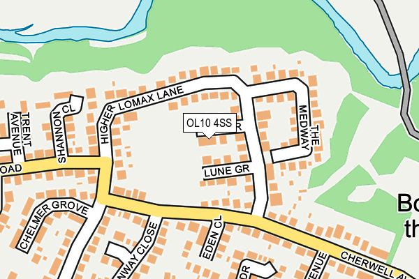 OL10 4SS map - OS OpenMap – Local (Ordnance Survey)