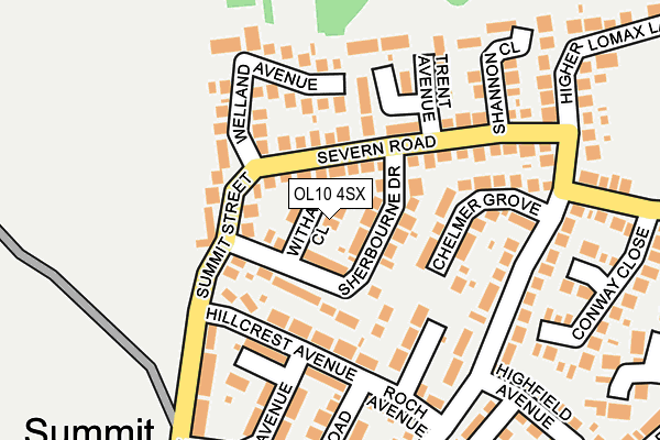 OL10 4SX map - OS OpenMap – Local (Ordnance Survey)