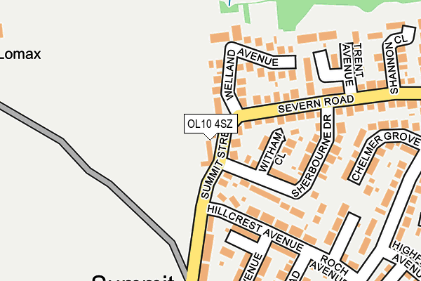 OL10 4SZ map - OS OpenMap – Local (Ordnance Survey)