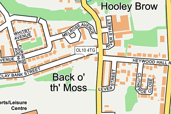 OL10 4TG map - OS OpenMap – Local (Ordnance Survey)