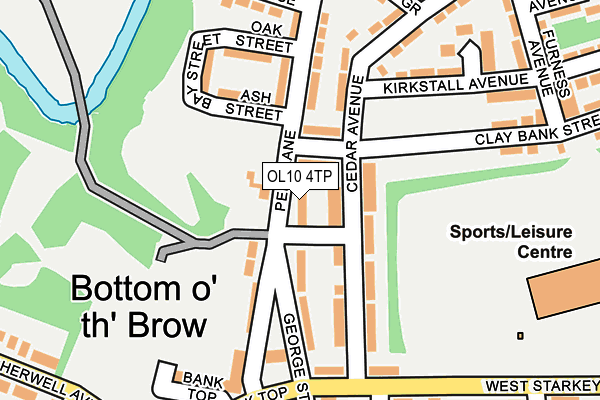 OL10 4TP map - OS OpenMap – Local (Ordnance Survey)