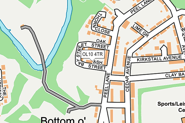 OL10 4TR map - OS OpenMap – Local (Ordnance Survey)