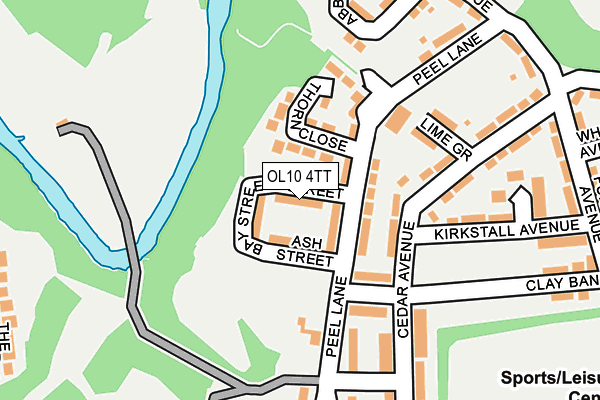 OL10 4TT map - OS OpenMap – Local (Ordnance Survey)