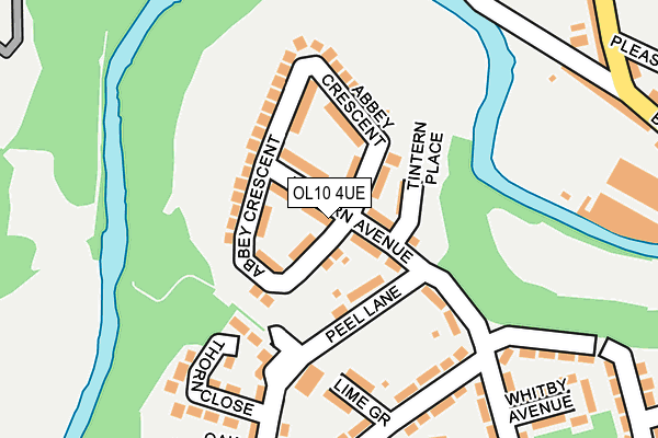 OL10 4UE map - OS OpenMap – Local (Ordnance Survey)