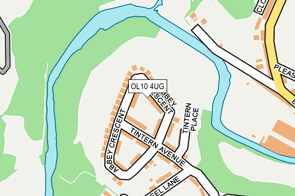 OL10 4UG map - OS OpenMap – Local (Ordnance Survey)