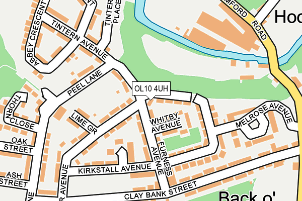 OL10 4UH map - OS OpenMap – Local (Ordnance Survey)