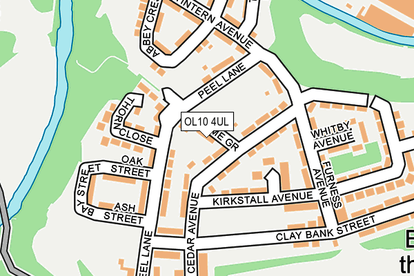 OL10 4UL map - OS OpenMap – Local (Ordnance Survey)