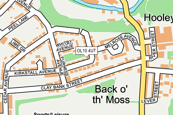 OL10 4UT map - OS OpenMap – Local (Ordnance Survey)