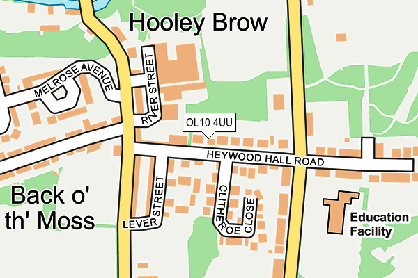 OL10 4UU map - OS OpenMap – Local (Ordnance Survey)