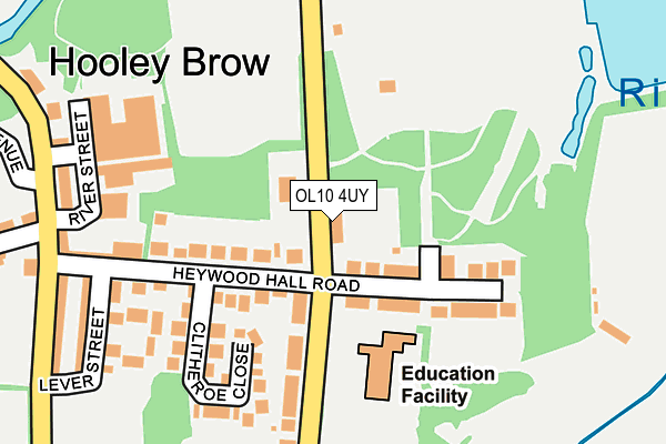 OL10 4UY map - OS OpenMap – Local (Ordnance Survey)