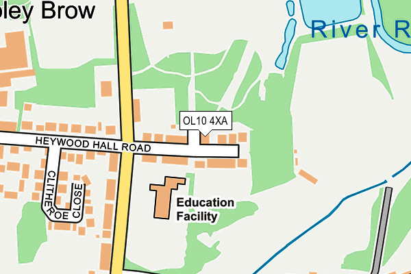 OL10 4XA map - OS OpenMap – Local (Ordnance Survey)