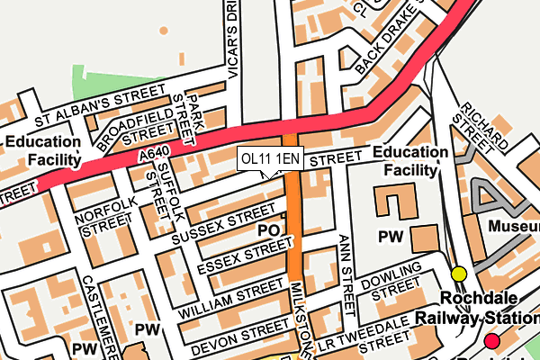 OL11 1EN map - OS OpenMap – Local (Ordnance Survey)