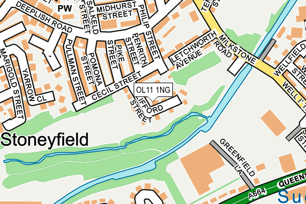 OL11 1NG map - OS OpenMap – Local (Ordnance Survey)