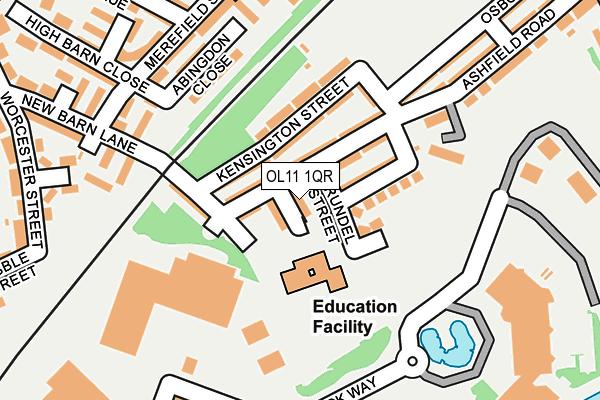 OL11 1QR map - OS OpenMap – Local (Ordnance Survey)