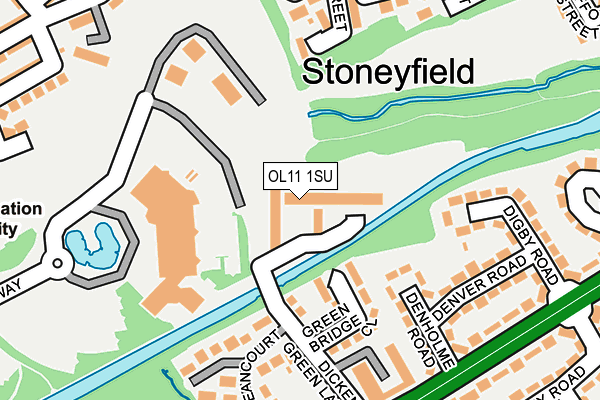 OL11 1SU map - OS OpenMap – Local (Ordnance Survey)