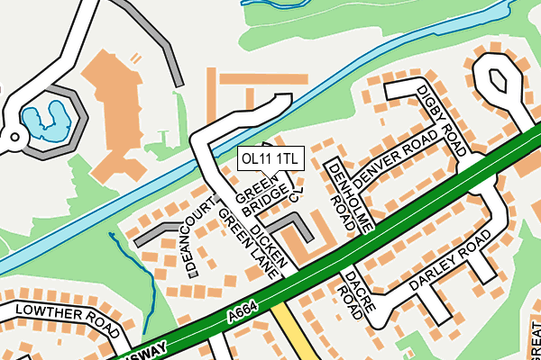 OL11 1TL map - OS OpenMap – Local (Ordnance Survey)