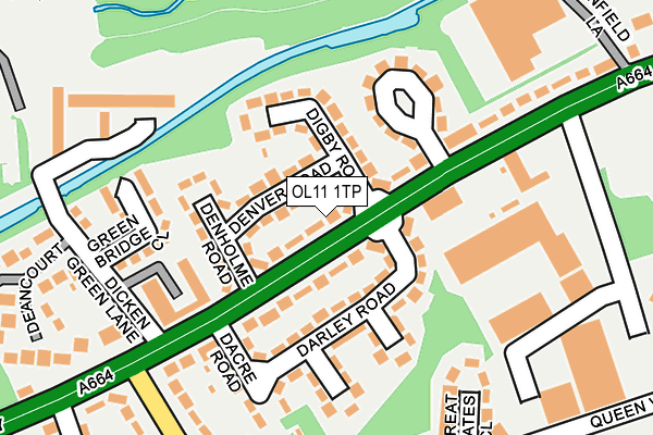 OL11 1TP map - OS OpenMap – Local (Ordnance Survey)