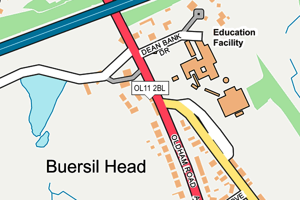 OL11 2BL map - OS OpenMap – Local (Ordnance Survey)