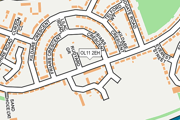 OL11 2EH map - OS OpenMap – Local (Ordnance Survey)