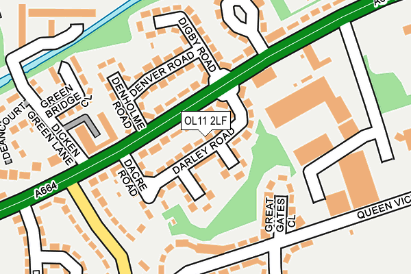 OL11 2LF map - OS OpenMap – Local (Ordnance Survey)