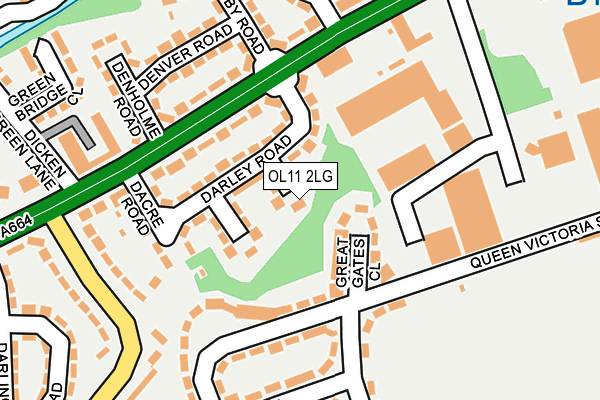 OL11 2LG map - OS OpenMap – Local (Ordnance Survey)