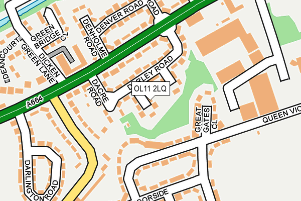 OL11 2LQ map - OS OpenMap – Local (Ordnance Survey)